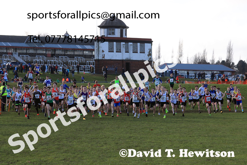 Boys Under-13s 2026 Northern Cross Country Champs., Pontefract Racecourse, Pontefract. Photo: David T. Hewitson/Sports for All Pics